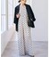 《別注》ne Quittez pas / ヌキテパ  Cotton Dobby Stripe Flower Print Al*