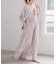 《WEB限定追加》ne Quittez pas Cotton Voile Stripe Waist Gather Dress