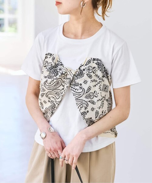 manipuri マニプリ 別注 ビスチェ Tシャツ 洗える スカーフ 追加》manipuri / マニプリ Tシャツビスチェ｜スピックアンドスパンの