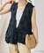 《別注》crinkle crinkle crinkle Frill rayon shantung vest*