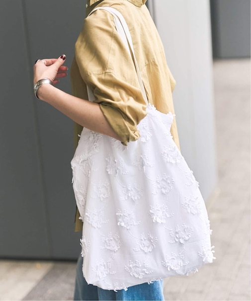 《新色有り別注 / 追加》crinkle crinkle crinkle 3D embroidery TOTE*Re
