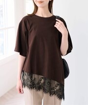 ハーフスリーブレースTEE