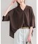 シルキーシフォンギャザーブラウス