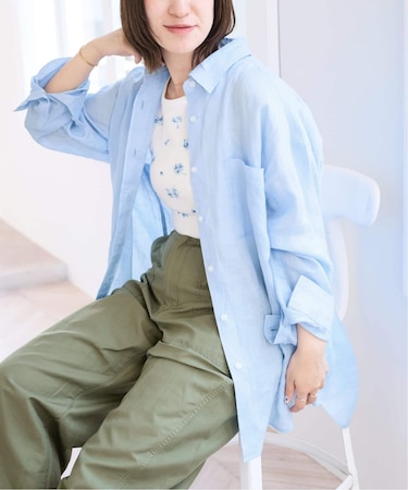 リネンオーバーシャツ