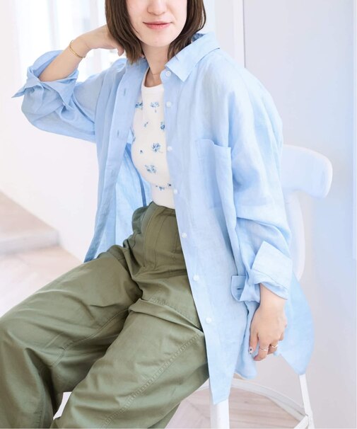 リネンオーバーシャツ