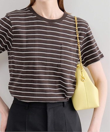 ハリヌキリブマルチボーダーTシャツ