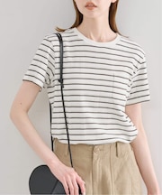 ハリヌキリブマルチボーダーTシャツ