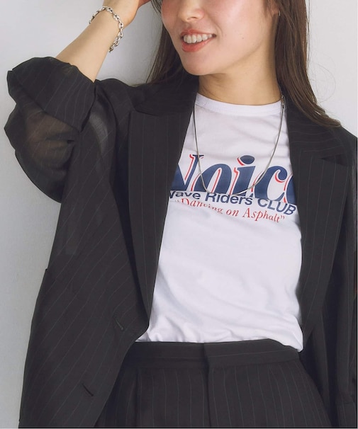 NOICE / ノイス DROP SHADOW LOGO TWISTED DRAPE T-S