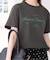ロゴプリントハーフスリーブTシャツ