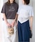 《3点セット》Two Tシャツ/レーススカーフ SET