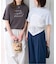 《3点セット》Two Tシャツ/レーススカーフ SET