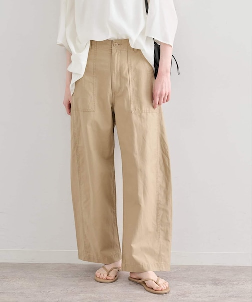 《追加》コットリネンバレルレッグルーズベイカーパンツ