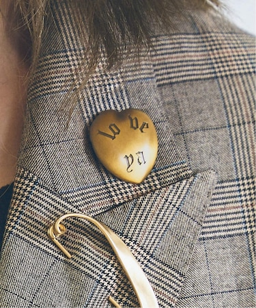 WIFFLE / ウィッフル HEART BROOCH ブローチ