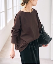 《WEB限定カラー有り / 追加》ボートネックバックタックプルオーバー