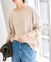 《WEB限定カラー有り / 追加》ボートネックバックタックプルオーバー