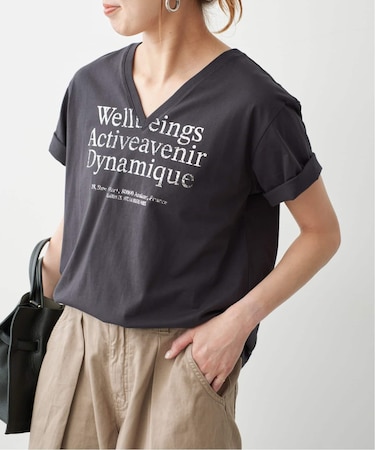 《別注》La Hutte / ラ ユット V neck Tee*
