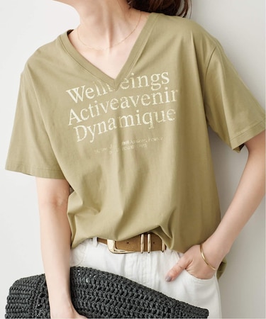 《別注》La Hutte / ラ ユット V neck Tee*