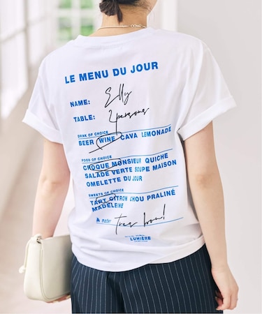 TRICOMER /トリコメル FRENCH LOGO TEE