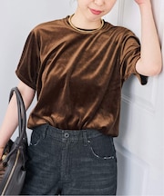 TA / PEベロアTシャツ