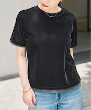 ベロアレイヤードTシャツ