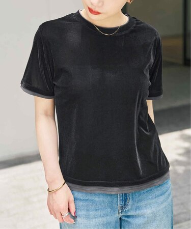 ベロアレイヤードTシャツ