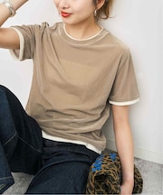 ベロアレイヤードTシャツ