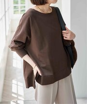 ロングスリーブラグランスウェット
