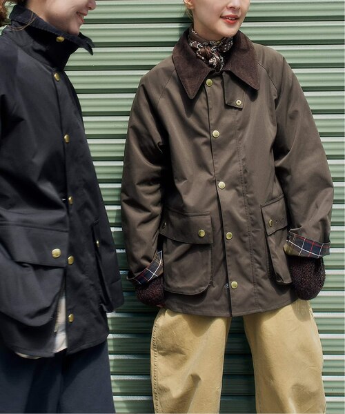 美品　Barbour セージグリーン　ロングコート 40\