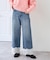 レースヘムルーズストレートパンツ