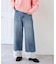 レースヘムルーズストレートパンツ