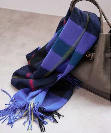 Spick & Span カシミヤチェックストール