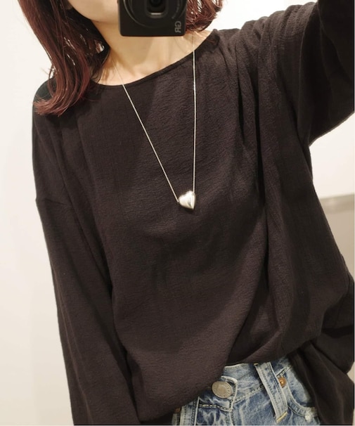 《追加3》BASENOTES / ベースノート 65cm tiny chain heart NC BN-H006