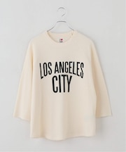 I LOVE LA / アイラブエルエー waffle raglan 2/3sleeve