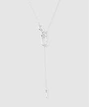 Soierie / ソワリー Raw edge clip necklace