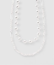 Soierie / ソワリー Chrome spike necklace(2P)
