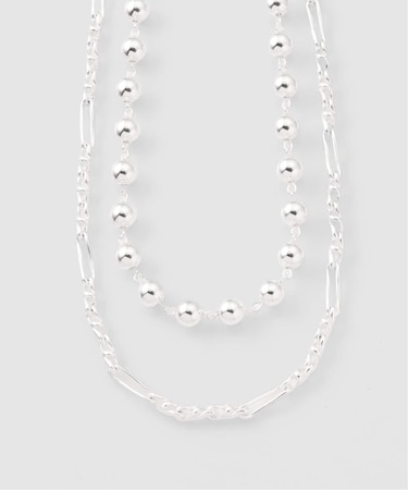 Soierie / ソワリー Chrome spike necklace(2P)