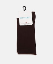 BLEU FORET / ブルーフォレ solid colors velvet cotton socks