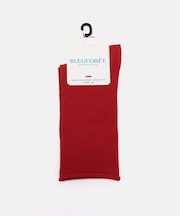 BLEU FORET / ブルーフォレ solid colors velvet cotton socks