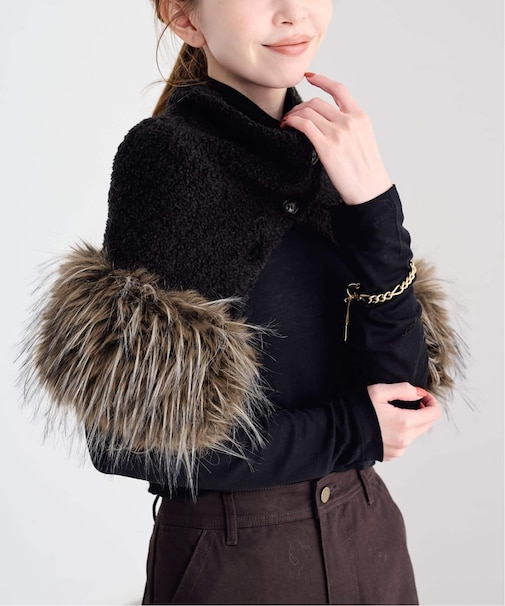 PROVOKE/プロヴォーク transform fake fur knit