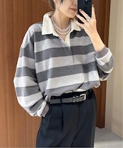 《別注》HARDIN KNITWEAR ラガーシャツ*