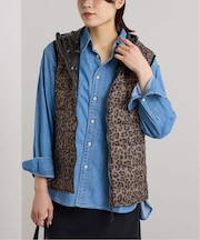TAION / タイオン HOOD W-ZIP DOWN VEST