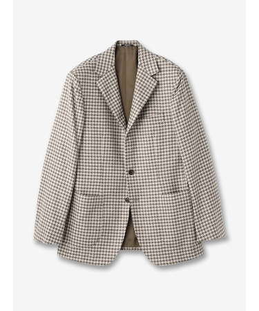 【CS】ストレッチ ガンクラブチェックジャケット