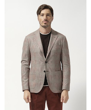 【IZG】ストレッチ グレンチェックジャケット