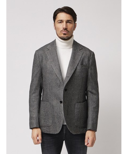 【IZG】ヘリンボーン柄 ジャケット