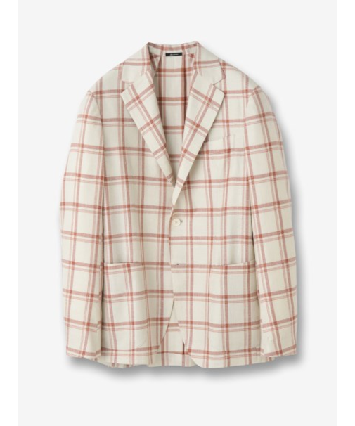 【IZ】ウール混 チェックジャケット