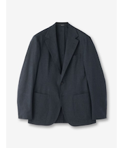 【IZG】リネン混 チェック柄ジャケット