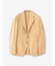 【IZG】シルク混チェックジャケット
