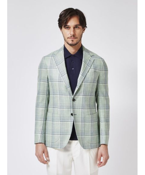 【IZG】四者混 チェックジャケット