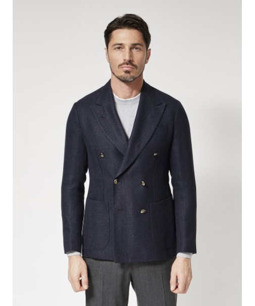 【IZG】リネンシルク ダブルジャケット