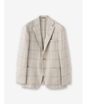 【LM】ヘンプウール チェックジャケット